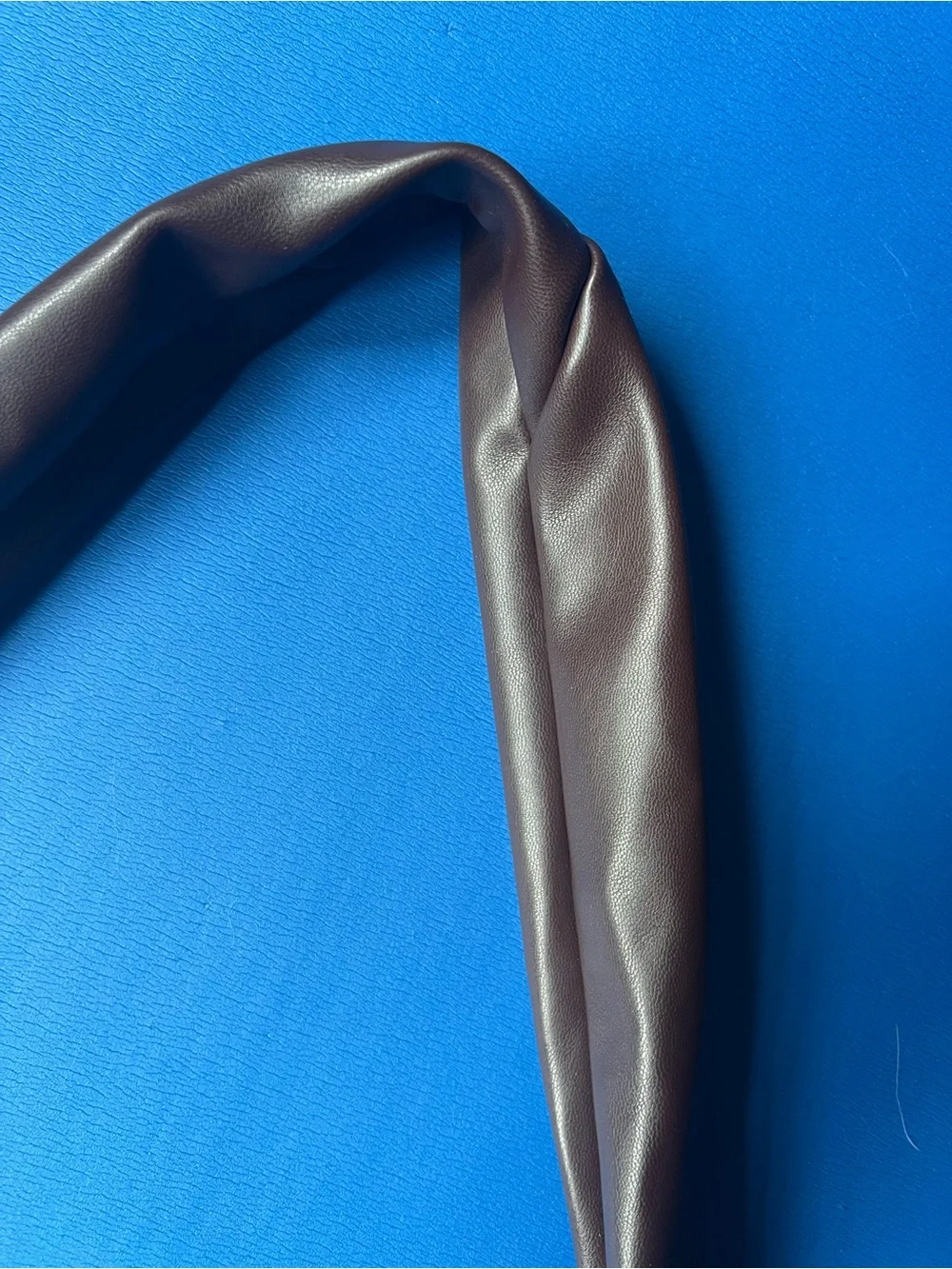 Lemaire Dark Brown Leather Logo Patch